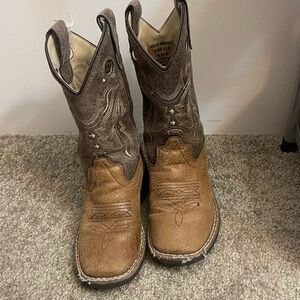 Old West Brown Cowboy Boots